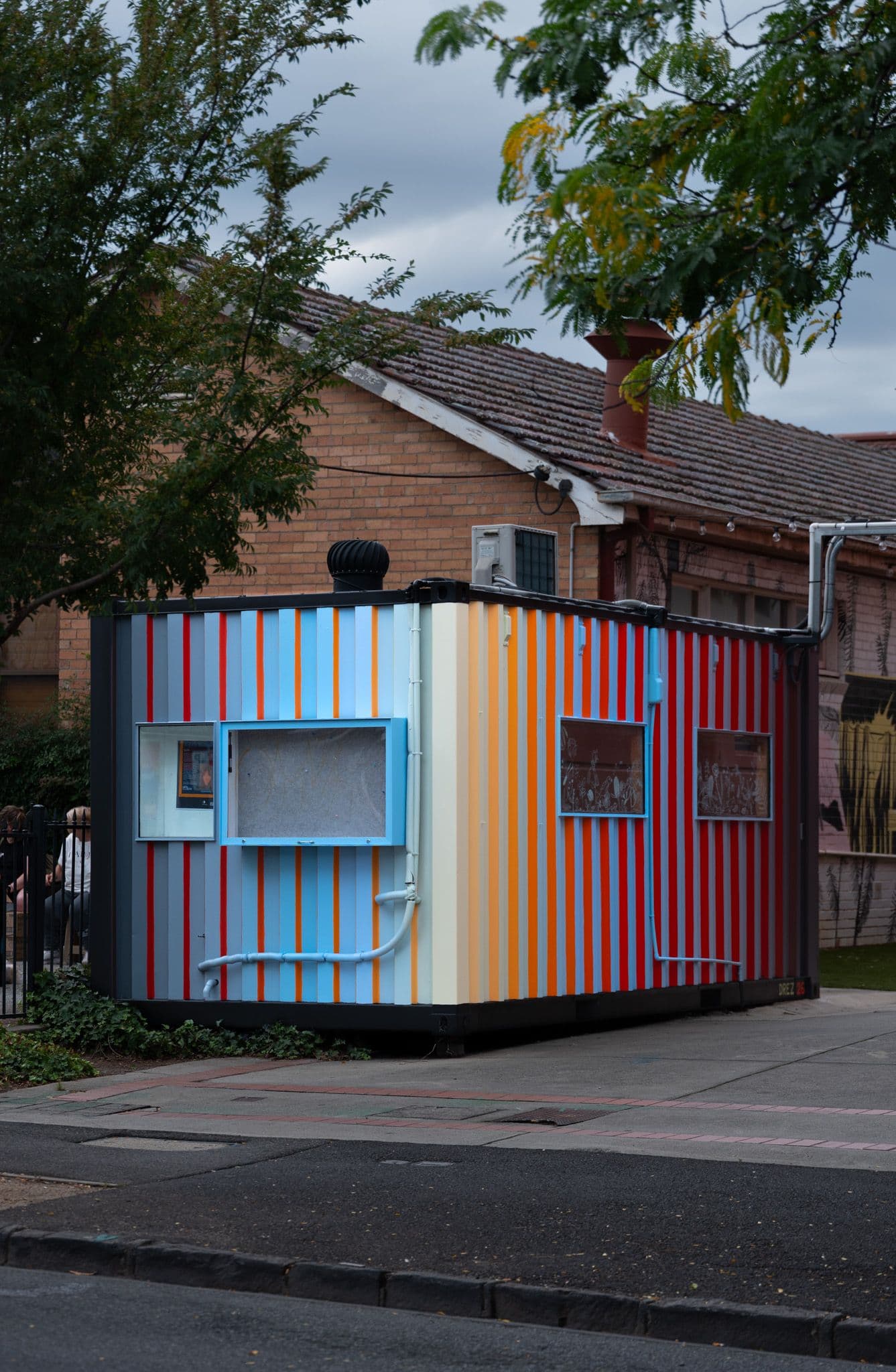 Studio Drez, Drez, Footscray, Resene, Mural, Street Art, Colour, Op Art, Public Art, Contemporary Art, Street Art, Canvas, Painting, Geometric, Freehand, Abstract, KSR Gallery, King Street, Rialto, In Chromatic