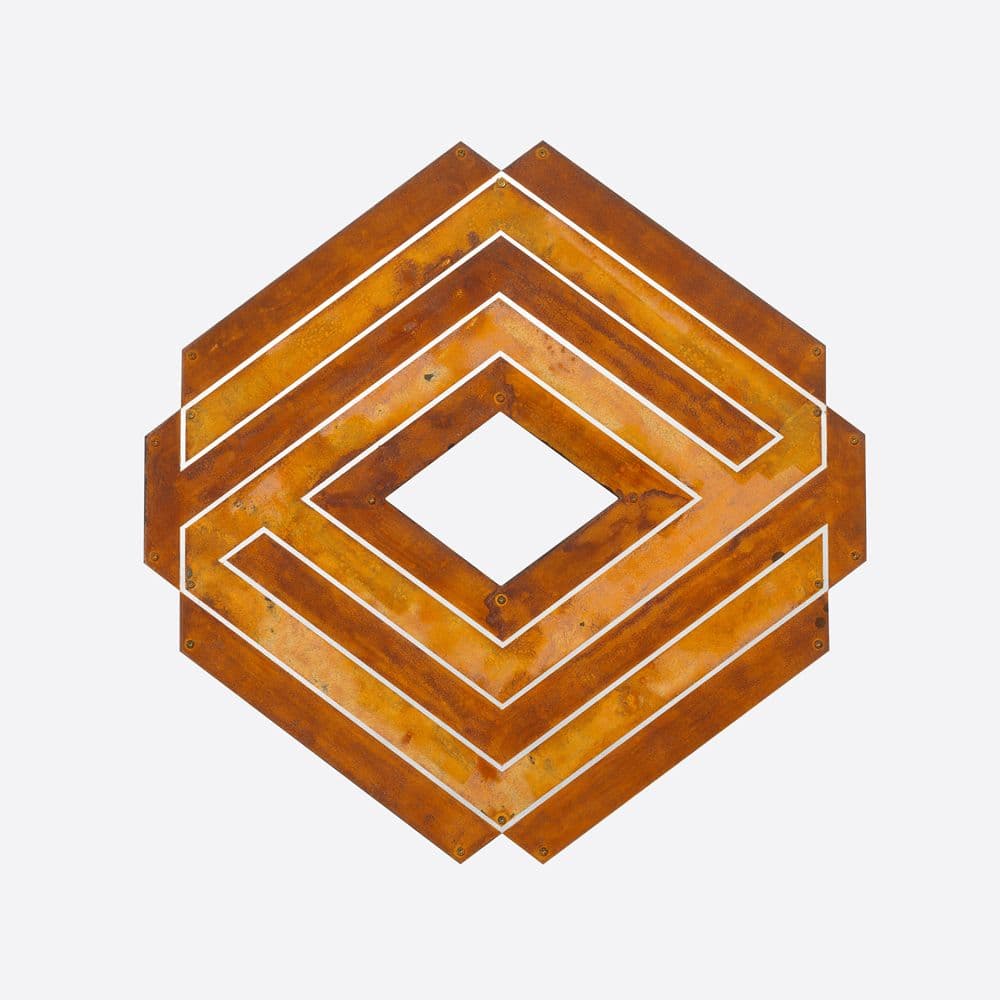 Studio Drez, Drez, Resene, Mural, Street Art, Colour, Op Art, Public Art, Contemporary Art, Street Art, Canvas, Painting, Geometric, Freehand, Abstract, MAGMA Gallery, MAGMA Galleries, Saturation Point, Collingwood, Rust