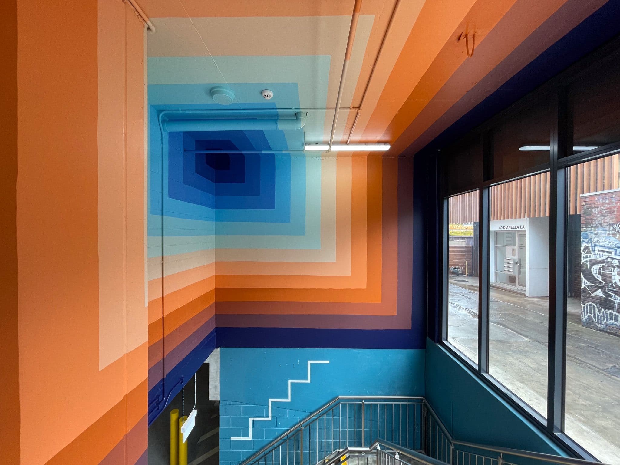 Studio Drez, Drez, Resene, Mural, Street Art, Colour, Op Art, Public Art, Contemporary Art, Street Art, Juddy Roller, Baldasso Cortese