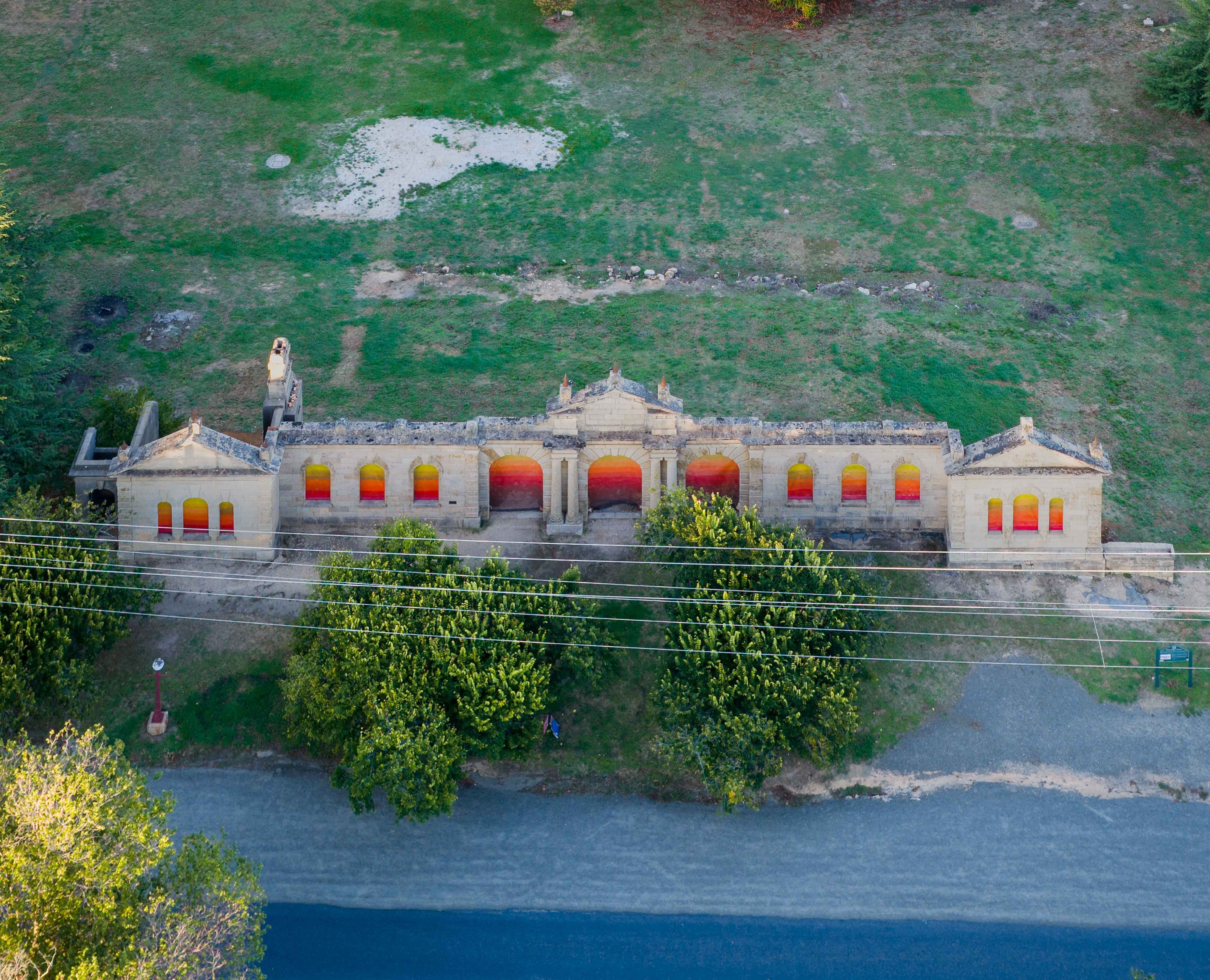 Beechworth Biennale, Arise, Public Art, Studio Drez, Drez, Resene, Mural, Street Art, Colour, Op Art, Public Art, Contemporary Art, Street Art, Mural Festival, Sculpture, Immersive, Kinetic