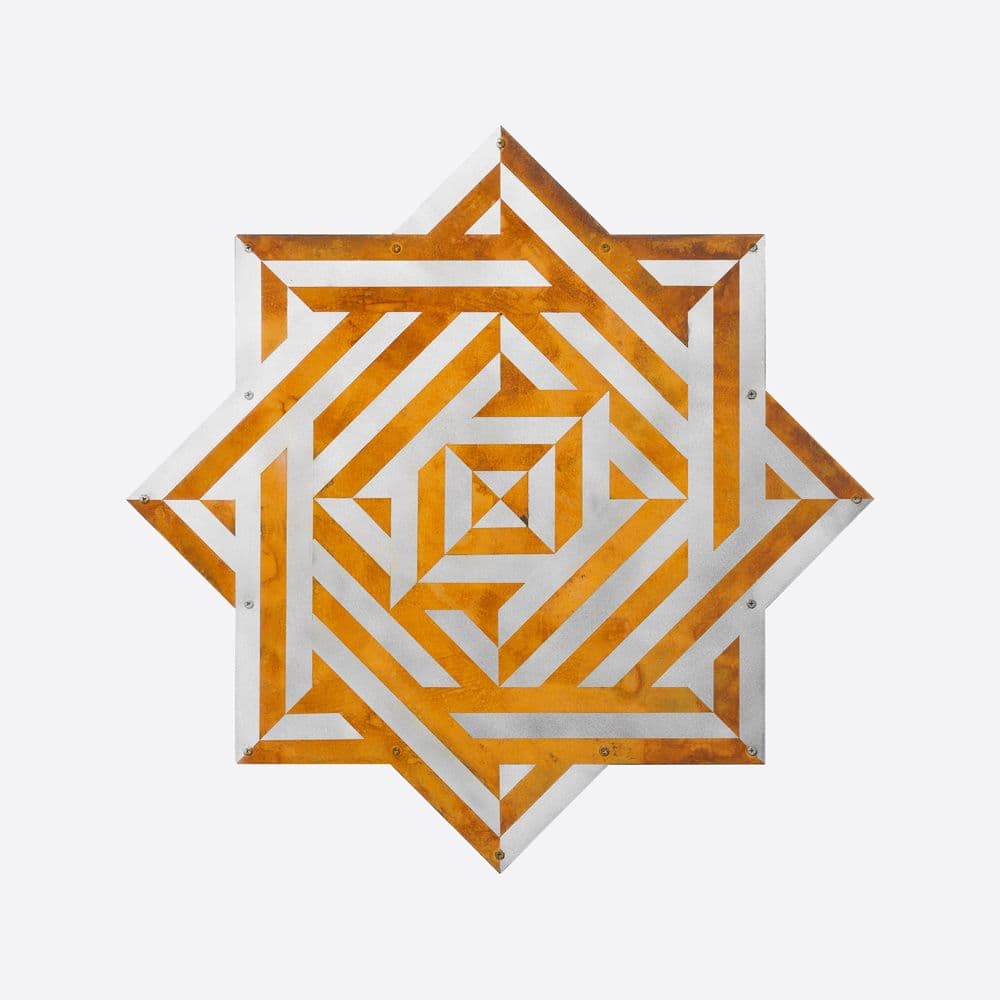 Studio Drez, Drez, Resene, Mural, Street Art, Colour, Op Art, Public Art, Contemporary Art, Street Art, Canvas, Painting, Geometric, Freehand, Abstract, MAGMA Gallery, MAGMA Galleries, Saturation Point, Collingwood, Rust