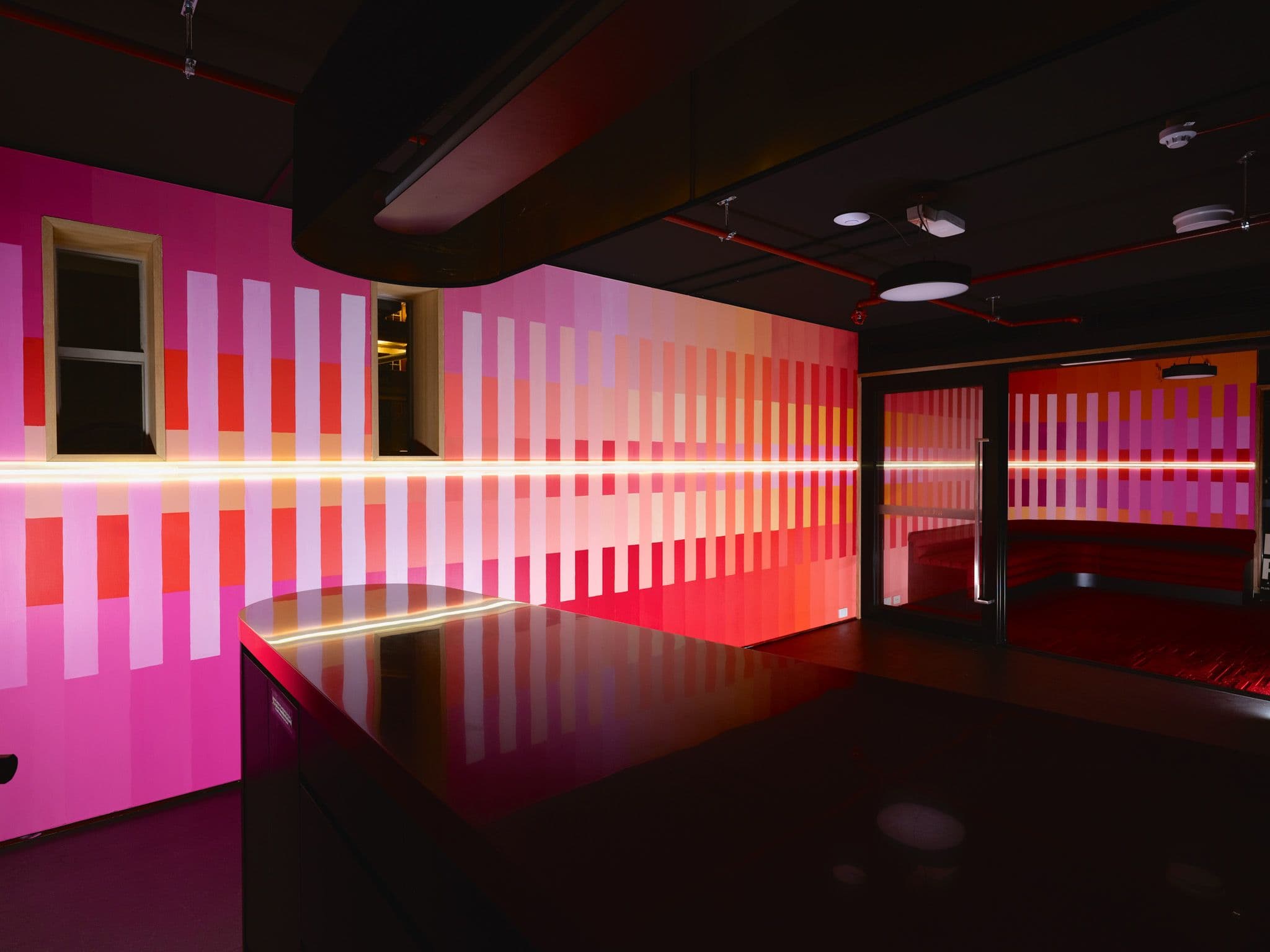 Studio Drez, Drez, Resene, Mural, Street Art, Colour, Op Art, Public Art, Contemporary Art, Street Art, Surface Festival, Mural Festival, PBS, Radio Station, Collingwood Yards, PBS FM