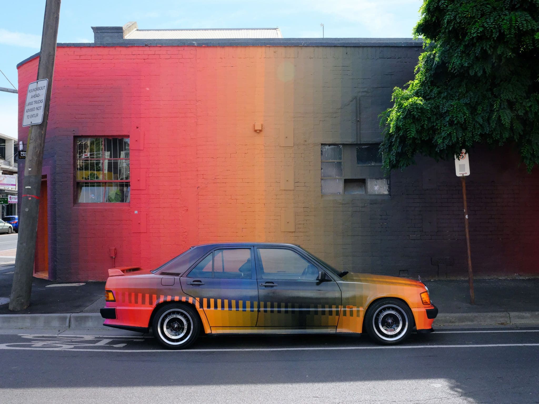 Studio Drez, Drez, Resene, Mural, Street Art, Colour, Op Art, Public Art, Contemporary Art, Street Art, Art Car, Cosworth, Chromatic Oscilliation